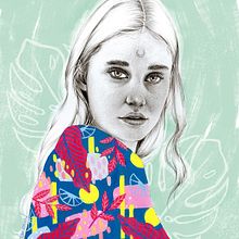 Mi Proyecto del curso: Retrato con lápiz, técnicas de color y Photoshop. Projekt z dziedziny R, sunek ołówkiem, Portret, Trad, c, jna ilustracja i Retuszowanie fotografii użytkownika Tamara Castro Laplaña - 22.12.2018