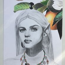 Mi Proyecto del curso: Retrato con lápiz, técnicas de color y Photoshop Ein Projekt aus dem Bereich Bleistiftzeichnung, Porträtzeichnung und Traditionelle Illustration von Marina Domínguez Jiménez - 20.12.2018