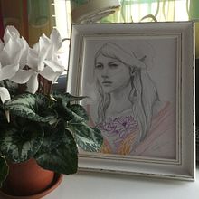 Elf Princess 3 Ein Projekt aus dem Bereich Bleistiftzeichnung, Artistische Zeichnung, Porträtzeichnung und Traditionelle Illustration von Marina Domínguez Jiménez - 19.12.2018