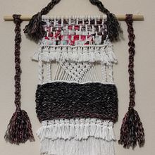 Mi Proyecto del curso: Introducción al macramé: creación de un tapiz decorativo. Een project van Craft van Edith Velez - 29.12.2018