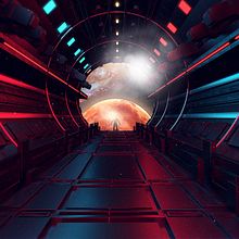 Nave espacial llegando a Marte - Cinema 4D y Photoshop . Un progetto di 3D, Arte concettuale e Creatività di Dario Silva Quecan - 27.12.2018