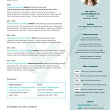 Curriculum. Portfolio Development project by Yolanda Álvarez - 05.17.2020
