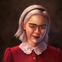 Sabrina Spellman. Projekt z dziedziny Trad, c, jna ilustracja, Ilustracja c i frowa użytkownika Rubén Megido - 28.12.2018