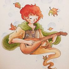 El nombre del viento. Un progetto di Character design e Pittura ad acquerello di merumint - 28.12.2018