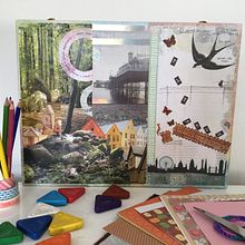 Mi camino. Un proyecto de Collage, Papercraft, Creatividad y Dibujo a lápiz de Pilar Castillo Muñoz - 13.01.2015