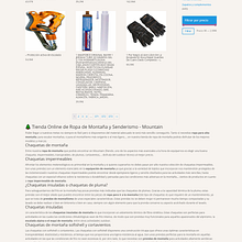 Tienda de Ropa de Montaña, Senderismo y Outdoor. Web Design project by Jose Luis Torres Arevalo - 12.30.2018