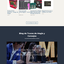 Tienda de magia e ilusionismo online. Web Design project by Jose Luis Torres Arevalo - 12.30.2018