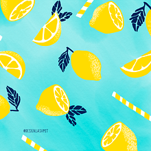 Summer LemonI illustration. Sketching, Traditional illustration, and Digital Illustration project by lashmit Alcalá - 06.30.2018
