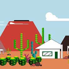Lanzarote vectorial ;). Arquitetura e Ilustração vetorial projeto de Luis Fernando Montosa Merayo - 31.10.2018