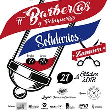 Poster evento "Barberos y Peluqueros Solidarios 2018". Poster Design, Graphic Design, and Events project by Álvaro González Pérez - 09.15.2018