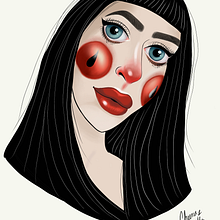 Sonrrojo . Schițe, Creativitate, Desen, Desen artistic, Desen de portret, Ilustrație tradițională & Ilustrație digitală de Jessica Figueroa Andrade - 12.31.2018