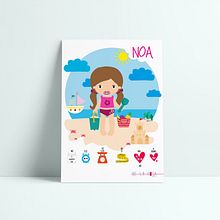 MINI NOA lámina new born. Traditional illustration project by MªAngeles de la Rosa González - 12.31.2018