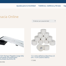 Ortopedia y Parafarmacia Online. Web Design project by Jose Luis Torres Arevalo - 12.31.2018