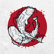 Peces Koi. Un projet de Illustration traditionnelle et Illustration vectorielle de Jorge Fernandez Flores - 31.12.2018