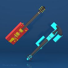 Instrumentaría - Instrumentos cuadrados. 3D, and Design project by Carlos Daniel Velez - 12.31.2018