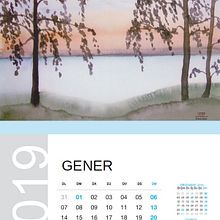 Calendario mes a mes 2019. Un progetto di Br, ing, Br, identit, Creatività, Design di poster , Design editoriale, Graphic design, Rilegatura e Illustrazione tradizionale di Ara Arts - 03.12.2018