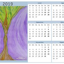 Calendario de sobremesa 2019. Un progetto di Belle arti, Design editoriale e Graphic design di Ara Arts - 11.11.2018