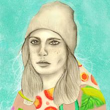 Mi Proyecto del curso: Retrato con lápiz, técnicas de color y Photoshop. Desenho de retrato, Ilustração tradicional, e Retoque fotográfico projeto de Gardenia Silva - 03.01.2019