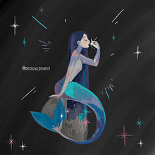 Mermay Illustration / Sirenas . Sketching, Traditional illustration, and Digital Illustration project by lashmit Alcalá - 05.01.2018