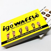 Realización de diseño de tarjetas de visita e impresión y sellos para Igo Waffle. Design, Graphic Design, and Signage Design project by LJ Graphic - 01.02.2019