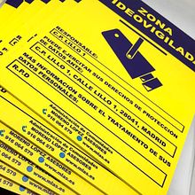 Realización de diseño e impresión sobre propileno, de carteles de videovigilancia  para MLAS. Design, and Graphic Design project by LJ Graphic - 11.20.2018