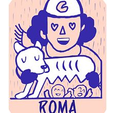Mi Proyecto del curso: Narrar en viñetas con un boli ROMA.. Un progetto di Fumetto e Illustrazione tradizionale di Entraenelarte Entraenelarte - 02.01.2019