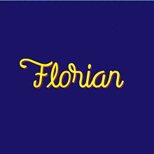 Silvia & Florian - mi proyecto: Los secretos dorados del lettering. Design project by Cristhian Gómez - 01.03.2019