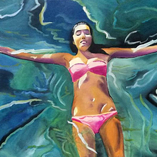 Formentera girl. Painting, and Fine Arts project by Vanesa Vilaseca - 11.28.2017