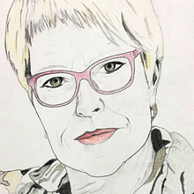 Woman with glasses. Projekt z dziedziny  R, sunek, R, sunek ołówkiem i Portret użytkownika Vanesa Vilaseca - 04.03.2017