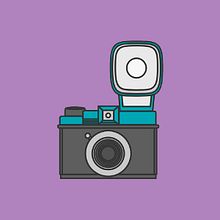 Cameras - Icon set. Un proyecto de Diseño e Ilustración tradicional de Beatriz de la Cruz Pinilla - 03.01.2019
