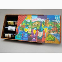 Large Wooden Box for Juvé & Camps. Fine Arts, Drawing, Artistic Drawing, and Graphic Design project by Philip Stanton Studio - 06.04.2007