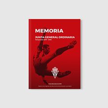 Memoria Anual Real Sporting de Gijón . Design editorial și Design grafic de Raúl Fresno Vega - 12.15.2018