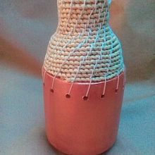 Jarron de ceramica y cesteria. Arts, and Crafts project by Mercy Barrera - 01.05.2019
