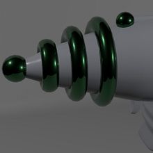 Pistola Alienígena _ Mi Segundo Ejercicio. 3D, 3D Animation, and Video Games project by Germanuel Caceres - 01.06.2019