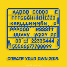 Construye tu propio 2019. Ilustração tradicional, Retoque fotográfico, Direção de arte, e Design gráfico projeto de Alberto Cuartones - 05.01.2019