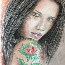 Mi Proyecto del curso pastel. Portrait Drawing project by marel - 01.06.2019