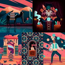 Dust Ein Projekt aus dem Bereich Vektorillustration von Adrián Balastegui - 07.01.2019