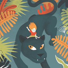 GIRLS & ANIMALS. Traditional illustration, and Digital Illustration project by Laura Fernández Arquisola - 01.08.2019