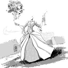 Maria Antonieta se va de fiesta. Un progetto di Illustrazione digitale di Josep Giró - 20.12.2018