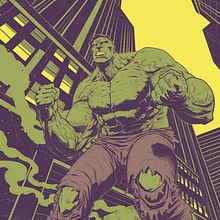 Hulk (proceso). Un progetto di Fumetto, Disegno, Illustrazione tradizionale e Illustrazione digitale di Jose Real Lopez - 09.01.2019