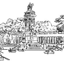 Estanque del Retiro. Editorial Design, Graphic Design, Traditional illustration, and Digital Illustration project by Kike Lucas Abreu - 01.09.2019
