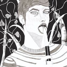 Mi Proyecto del curso: Introducción a la ilustración con tinta china. Traditional illustration project by 4GLAY4 - 01.09.2019