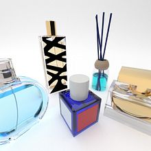 Perfumes y ambientador. 3D, Product Design, and 3D Modeling project by Ferran Garcia Calduch - 01.09.2019