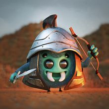 Furious Warrior. 3D e Ilustração digital projeto de Edgar Montes - 10.01.2019