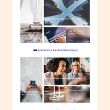 IE University - Blog Redesign Proposal. Art Direction, Web Design, and UX / UI project by Cristina Burméster Díaz - 07.01.2018
