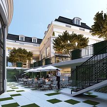 Renders Exteriores. 3D, e Arquitetura projeto de Javier Agnese - 13.01.2017