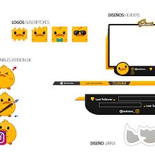 Diseño Digital Twitch. Un proyecto de Animación 2D, Creatividad, Diseño de logotipos, Diseño gráfico y Publicidad de Montserrat Barrantes - 01.10.2018