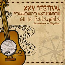 Afiche XXV Festival Folklórico Estudiantil en la Patagonia . % Fernanda Sandoval Valdés tarafından hazırlanan Yaratıcılık, Tasarım, Poster Tasarımı, Ve Grafik Tasarım projesi - 01.10.2019