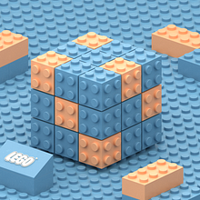 Lego Rubik's Cube. 3D, Animation, 3D Animation, Concept Art, Creativit, and Design project by Diego Velázquez - 01.14.2019