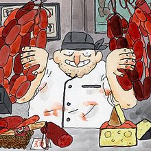 El Mercat. Projekt z dziedziny Trad, c i jna ilustracja użytkownika edmonestudio - 13.11.2017
